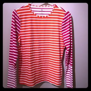Lands End Color Block Rash Guard